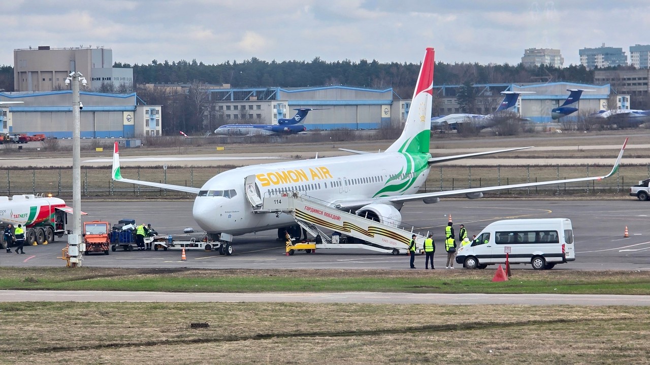Boeing 737-900 а/к Somon Air | Рейс Жуковский – Душанбе
