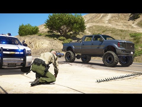 LSPDFR - Day 754 - Spike strips deployed