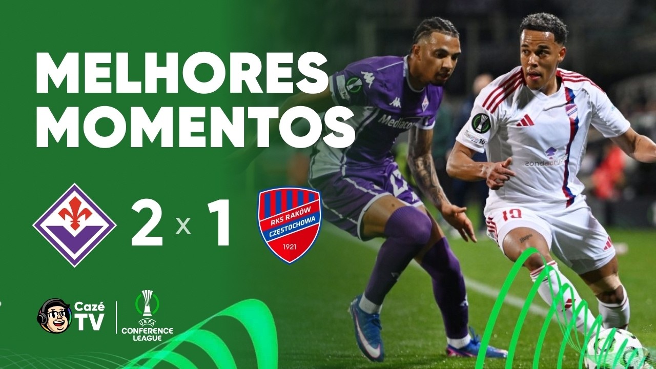 MELHORES MOMENTOS: FIORENTINA 2 X 1 RAKÓW CZĘSTOCHOWA | CONFERENCE LEAGUE 2025/2026 | OITAVAS