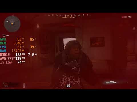 Call Of Duty : Warzone - RTX 3060 + i5 10400F - RTX OFF/ON - 1080p - Benchmark Fps Test