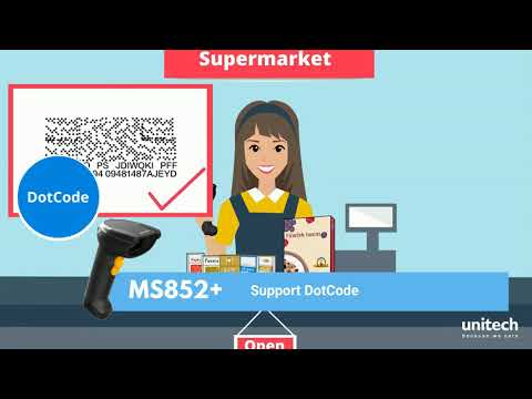 Image of Unitech MS852B Bluetooth 2D Imager Barcode Scanner video thumbnail