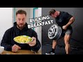 1000 CALORIE BREAKFAST | FULL BACK WORKOUT