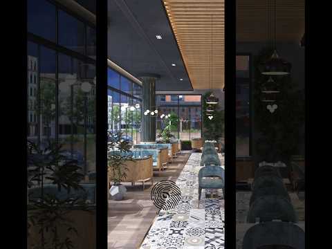 Design de interiores de restaurante de luxo