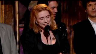 Blondie accepts award Rock and Roll Hall of Fame inductions 2006