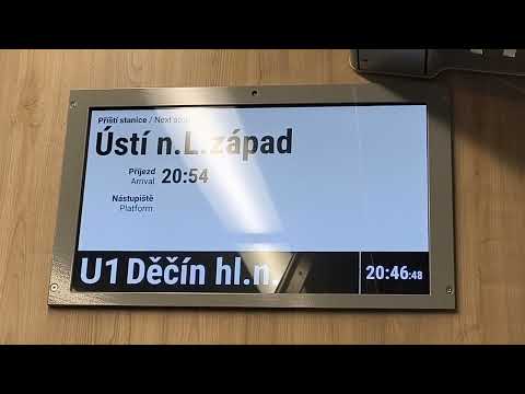 Jízda RegioPanterem 650 úsek Krupka Bohosudov až Ústí nad Labem západ 