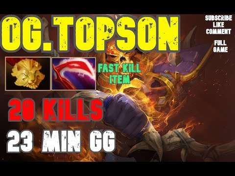 OMG!!! OG.TOPSON Mid Clinkz MASTER TIER  Non-Stop KILLS Ownage