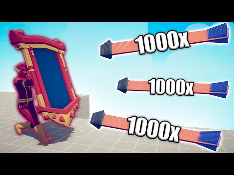 FLASH MIRROR SHIELD vs 1000x OVERPOWERED UNITS - TABS | Totally Accurate Battle Simulator 2023