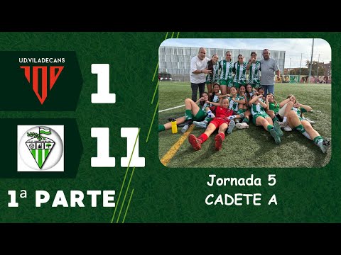 CADETES JORNADA 5 - VILADECANS U.D. B - SINGUERLIN, C.F. A
