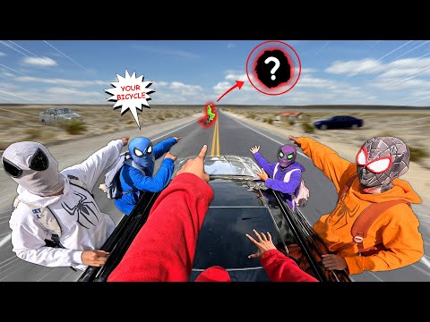 Who Stole Spider-Man's Bike ?? Hey All SuperHeroes , HELP ME !! ( Investigate Action POV )