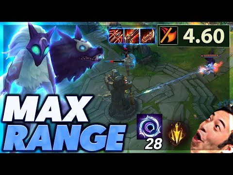LONGEST ATTACK RANGE IN THE GAME | I OUTRANGE TOWERS | MAX RANGE KINDRED - BunnyFuFuu