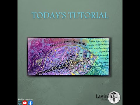 More Gel Press Fun from Lisa Taggart, “Free Your Inner Creativity” - A Lavinia Stamps Tutorial