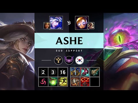 Ashe Support vs Blitzcrank - KR Master Patch 25.17