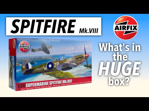 2024 AIRFIX SPITFIRE Mk.VIII SUPERKIT 1/24 SCALE - What's in the box?