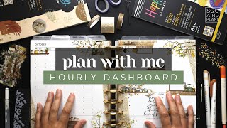 PLAN WITH ME :: Hourly Dashboard Layout Weekly Setup in a Classic Happy Planner :: Autumn Cooking