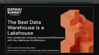Best Data Warehouse is a Lakehouse: Databricks Achieves Ops Efficiency w/ Lakehouse Architecture