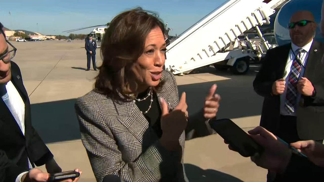 Democratic candidate Kamala Harris responds to Trump’s “nonsense” rally in New York