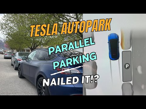 Tesla Autopark Parallel Parking: DIDN'T Nail It!?(FSD 12.3.3 Test)