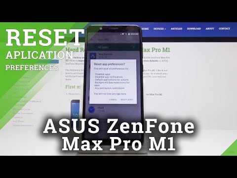 Reset ASUS ZenFone Max Pro M1 App Preferences - Restore App Settings