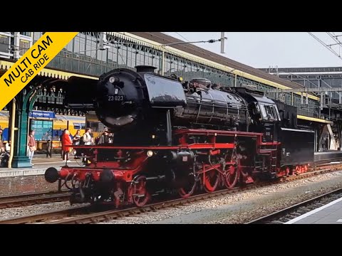 Cab Ride on a German BR23: Arnhem - 's-Hertogenbosch SSN NOSTALGIE EXPRESS 7/5/2022