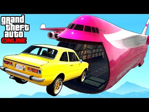 GTA 5: Online - Extreme Cargo Plane Stunts, Funny Moments & Fails