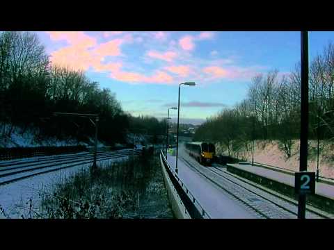 ****GRAND CENTRAL TRAINS 180 @ HEWORTH WITH 1 MEGA TONE AND IN THE SNOW****