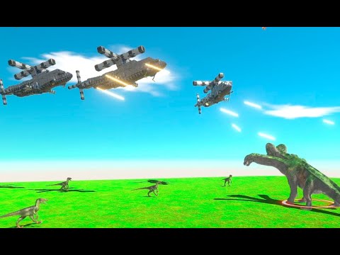 ATTACK HELICOPTER vs EVERY UNIT - Animal Revolt Battle Simulator