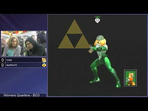 GSS 96 SSBM - bonfire10 (Sheik) vs. trilok (Fox) - Melee WQF