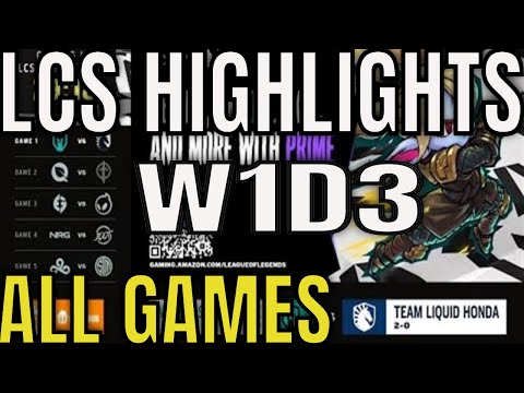 LCS Highlights ALL GAMES W1D3 Summer 2023