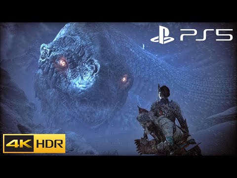God of War Ragnarok - All World Serpent Scenes (The Giant Snake Jormungandr) PS5 4K 60FPS HDR