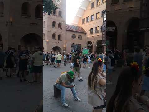 Downtown Villa General Belgrano, during Oktoberfest. Cordoba, Argentina. 