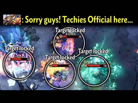 Every hero you see here are target locked by Techies Official
