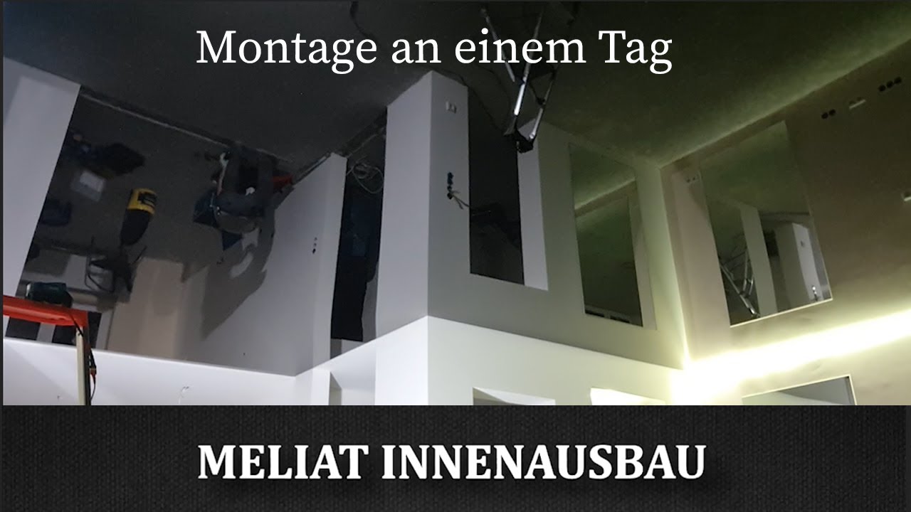 Video: Spanndecken Montage an einem Tag – Zeitraffer