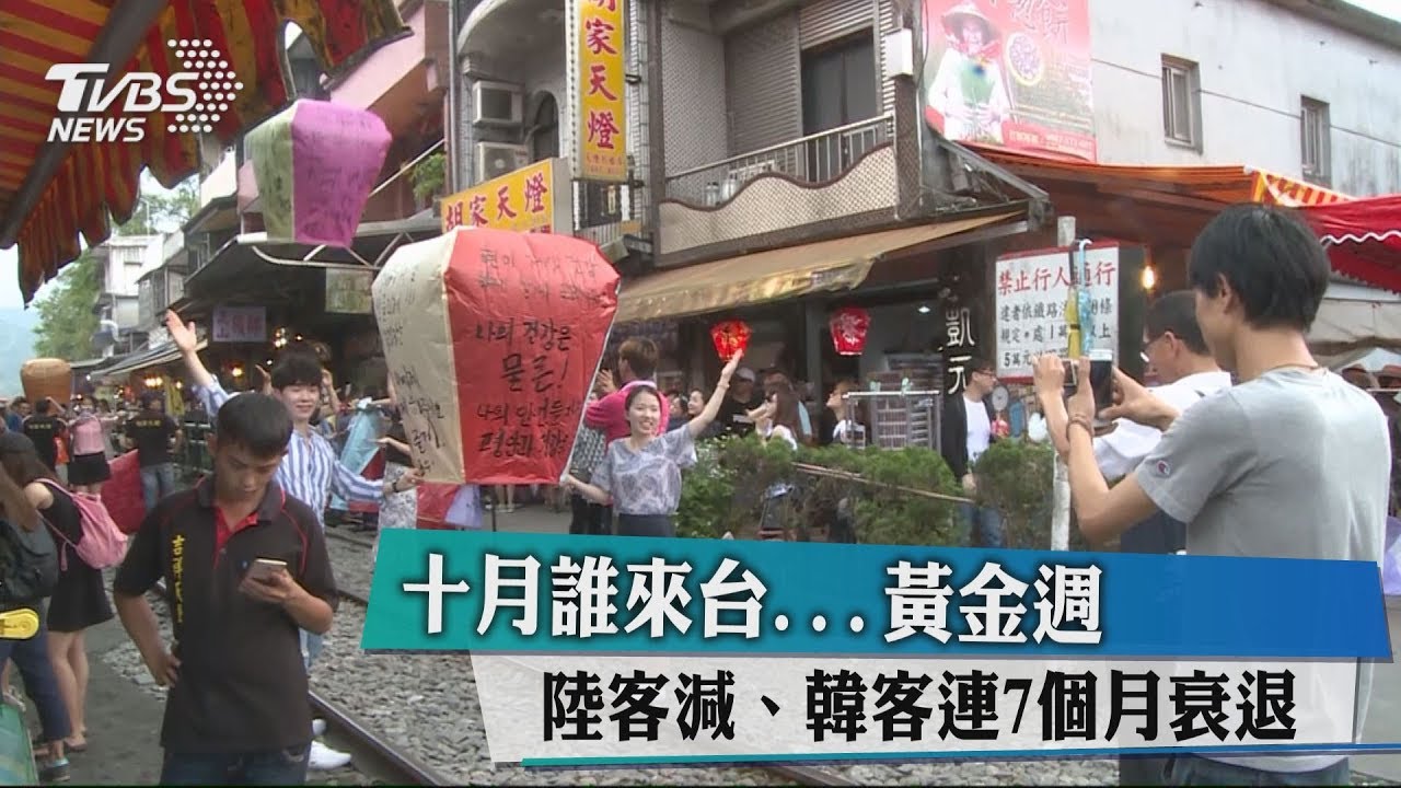 十月誰來台... 黃金週陸客減、韓客連7個月衰退
