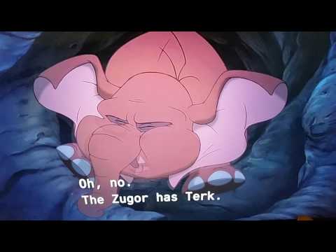 Tarzan 2 Terk and Tantor in dark mountain