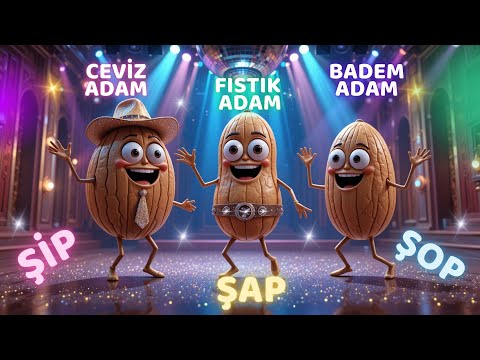 Ceviz Adam Şip Şap Şop – Çocuklar İçin Eğlenceli Şarkı!
