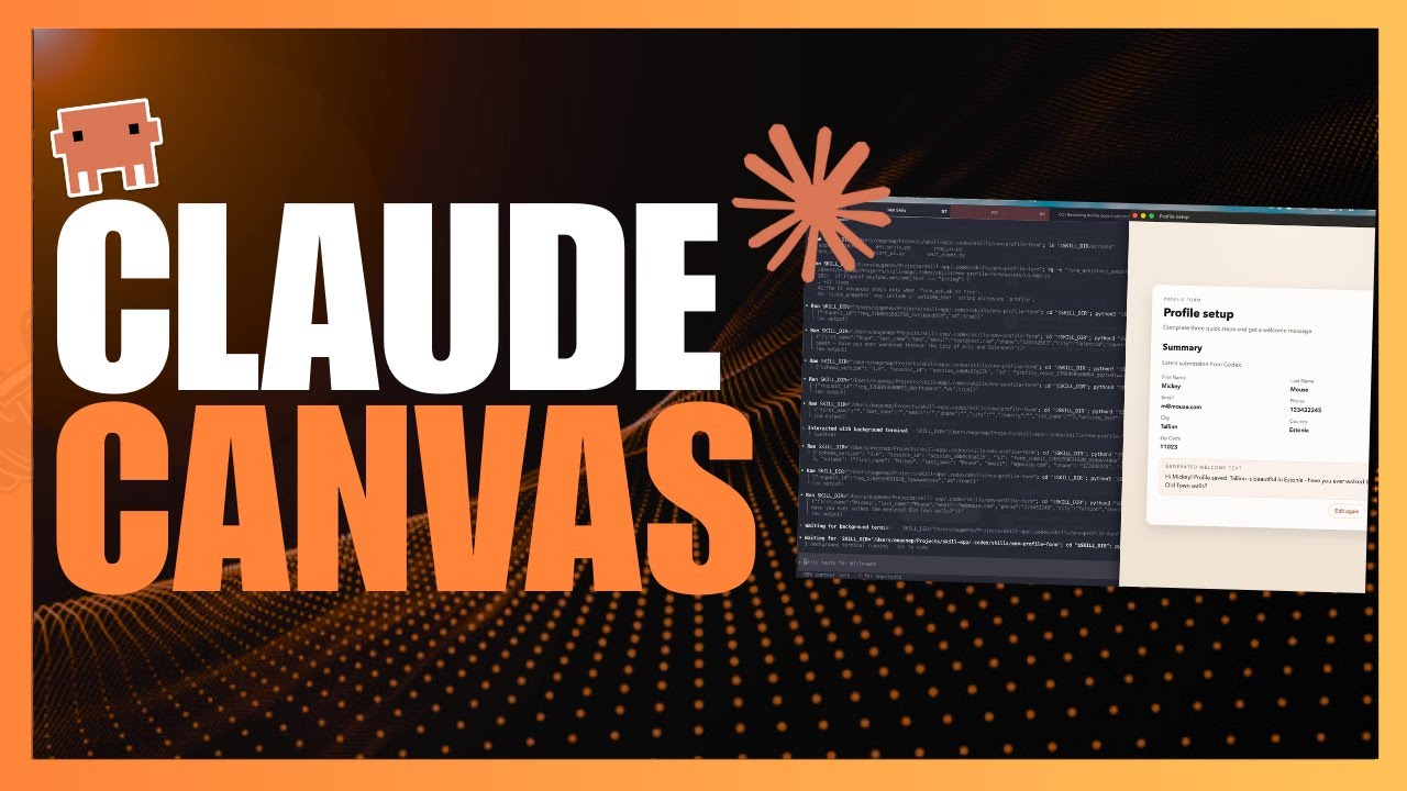 Claude Canvas Turns Claude Code Into a Visual Terminal App!