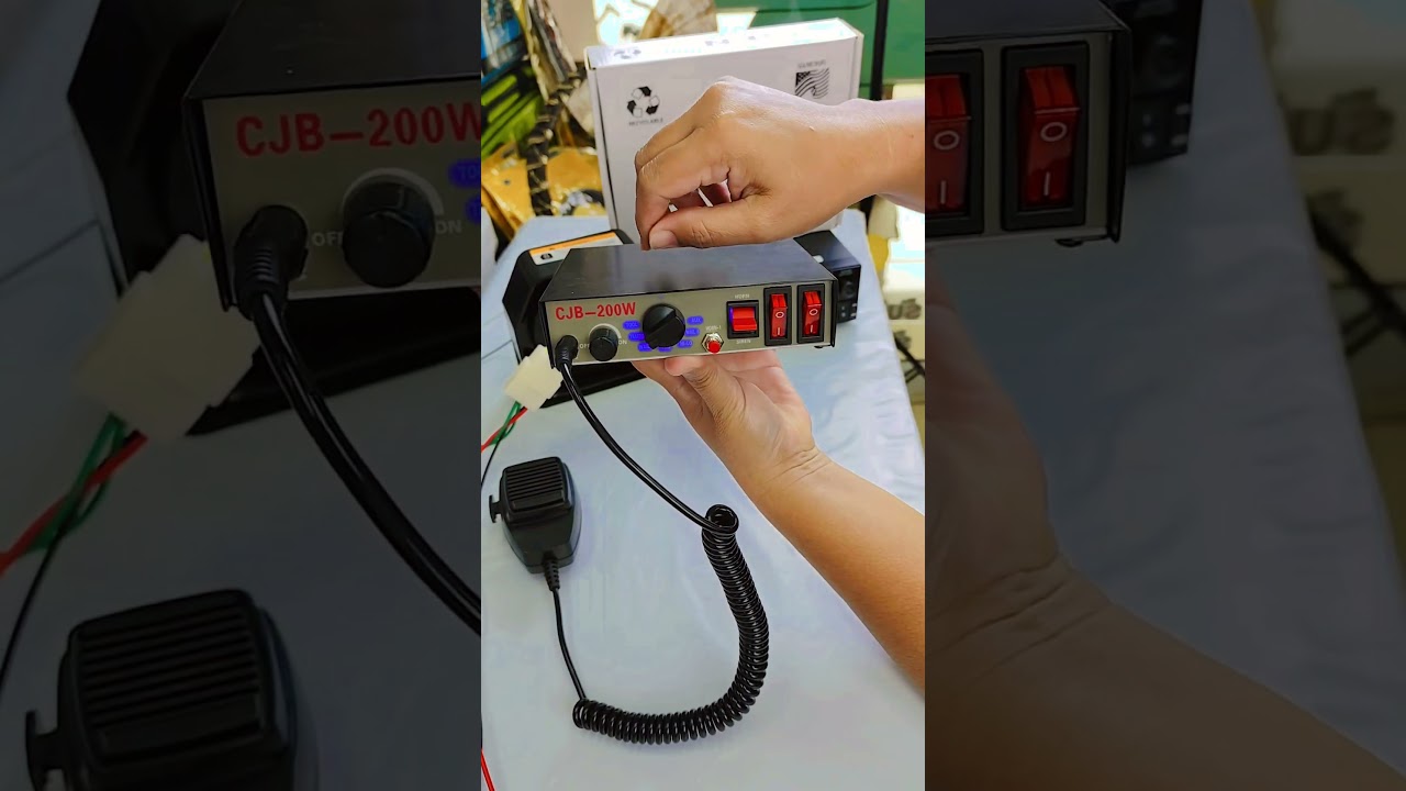 รีวิว กล่องเสียงไฟไซเรน CJB  200w 6 เสียง BY INTERTEC