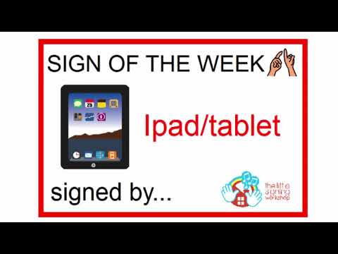 How to Sign Tablet in Auslan