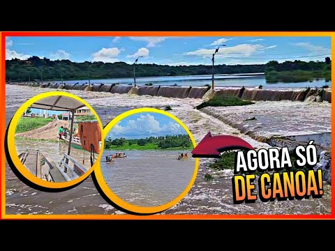 Última Barragem de retenção do Rio Jaguaribe que liga Aracati a Itaiçaba/CEARÁ! Abril de 2024.