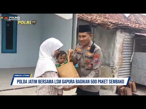 POLRES PAMEKASAN BERSAMA LSM GAPURA BAKSOS KE PEMUKIMAN WARGA