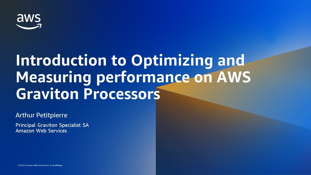Introduction to performance measurement, analysis & optimisation on AWS EC2 Graviton-based instances