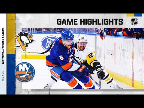 Penguins @ Islanders 2/17 | NHL Highlights 2023