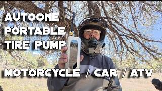 Motorcycle : Car Tire Inflator Portable Air Compressor #AUTOONE #ct125 #trail125