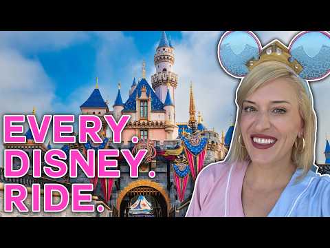 EVERY Disney Ride In ONE DAY: Disneyland | Ride & Rank Challenge | 35 Rides -- Hardest Single Park