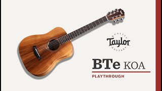Taylor Guitars Baby Taylor (BTe Koa) Playthrough Demo