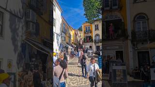 Sintra's old town is like stepping into a fairy tale! 🏰🇵🇹  #Portugal #roadtrip #ytshort
