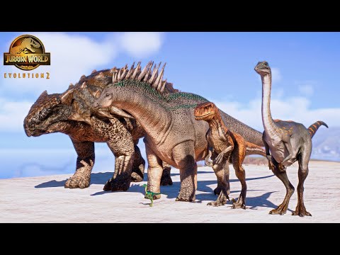 Dinosaur Race #19 - Compies vs Atrociraptor vs Archaeornithomimus vs Amargasaurus vs Ankylosaurus