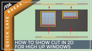 How to show window cut in wall for high windows