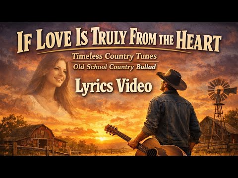If Love Is Truly From the Heat - Timeless Country Tunes | Old School Country Ballad | Lyrics video 