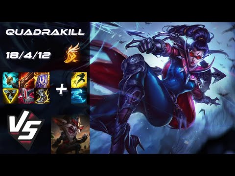 TOP Vayne vs Kled [QUADRAKILL] - NA Challenger Patch 14.7